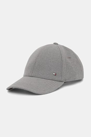 Šiltovka Tommy Hilfiger šedá farba, AM0AM13584