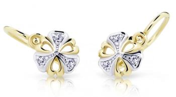Cutie Diamonds Bicolor detské náušnice zo zlata s diamantmi C2230-10-10-X-1-D