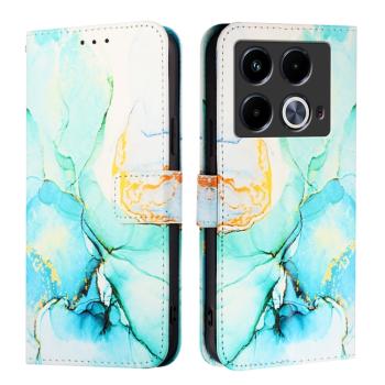 ART MARBLE Peňaženkový kryt pre Infinix Note 40 GREEN