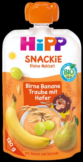 HIPP BIO Snackie Hruška-Banán-Biele hrozno-Ovos 120 g