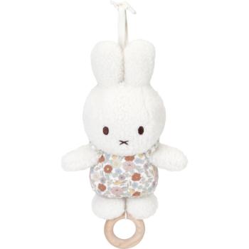 Little Dutch Music Box Miffy Vintage Flowers kontrastná závesná hračka s melódiou 1 ks