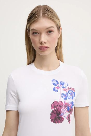 Tričko Desigual BOTANICAL LA dámske, biela farba, 25SWTK48