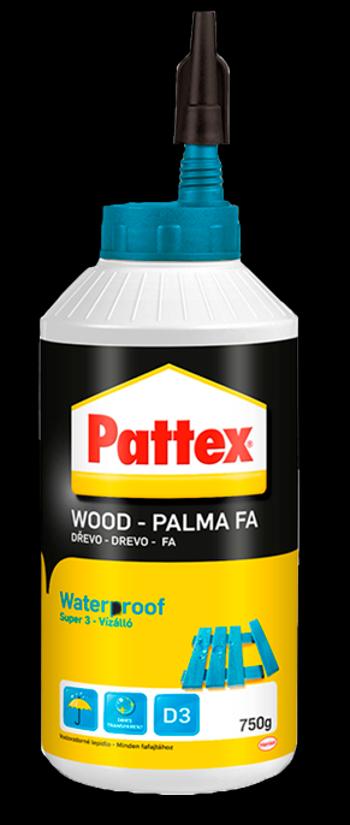 PATTEX WOOD SUPER 3 - Vodovzdorné disperzné lepidlo 0,75 kg