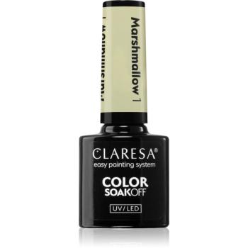 Claresa SoakOff UV/LED Color Marshmallow gélový lak na nechty odtieň 1 5 g