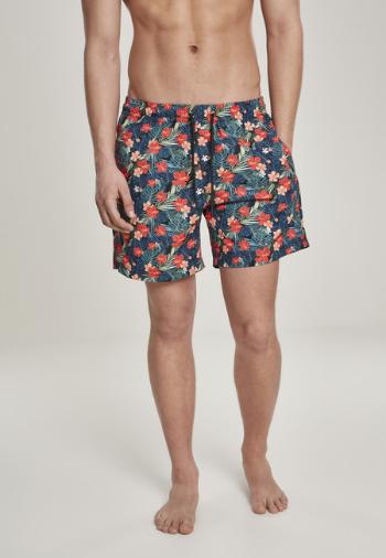 Urban Classics Pattern?Swim Shorts blk/tropical - M