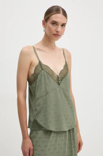 Hodvábny top ZADIG&VOLTAIRE zelená farba, WWCR00249