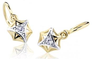 Cutie Diamonds Detské bicolor náušnice zo zlata s diamantmi C2209-10-10-X-1-D