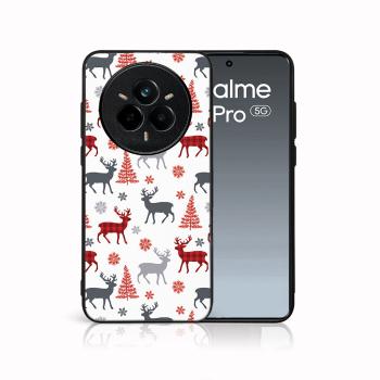 MY ART Kryt s vianočným dizajnom Realme 14 Pro 5G DEER (068)