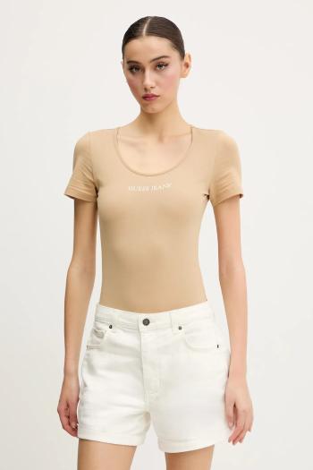 Tričko Guess Jeans dámske, zelená farba, W5GP25 J1314