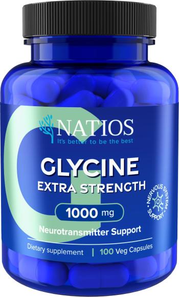 NATIOS Glycín Extra Strength, 1000 mg, vegan, 100 kapsúl