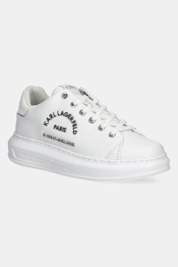 Kožené tenisky Karl Lagerfeld KAPRI biela farba, KL62539K