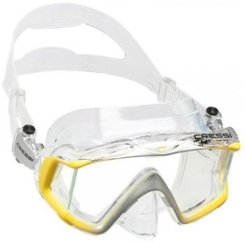 Cressi Liberty Triside Clear/Yellow Transparent UNI Potápačská maska