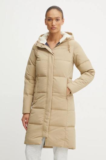 Páperová bunda Jack Wolfskin Nordlicht dámska, béžová farba, zimná, A60038