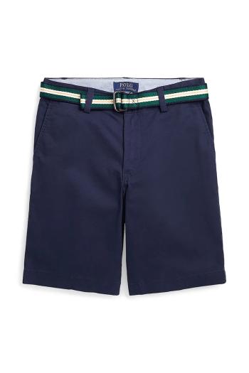 Detské bavlnené šortky Polo Ralph Lauren tmavomodrá farba, nastaviteľný pás 323863960003