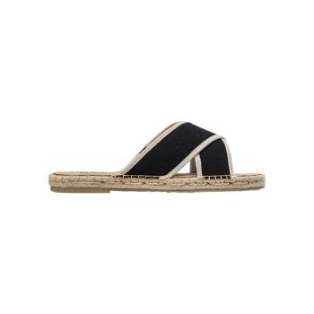 Paez  Sandals Crossed W - Linen Black  Sandále Čierna