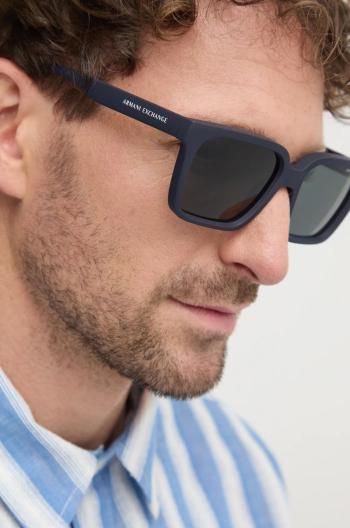 Slnečné okuliare Armani Exchange pánske, čierna farba, 0AX4147S