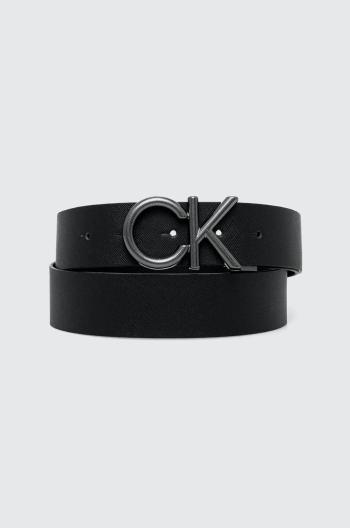 Kožený opasok Calvin Klein pánsky,čierna farba,K50K511567