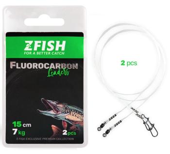 Zfish lanko fluorocarbon leader 2 ks - 25 cm 15 kg