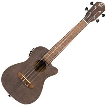 Ortega RUCOAL-CE Coal Black Koncertné ukulele