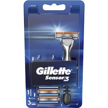 GILLETTE Sensor3 strojček 1 + 3 hlavice (7702018550784)