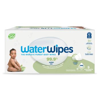 WATERWIPES Obrúsky vlhčené bez obsahu plastov Soapberry 9 x 60 ks