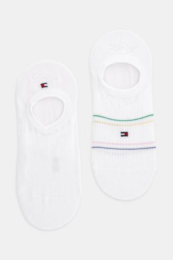 Ponožky Tommy Hilfiger 2-pak dámske, biela farba, 701232980