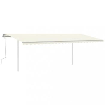 Ručne zaťahovacia markíza so stĺpikmi 600x300 cm Dekorhome
