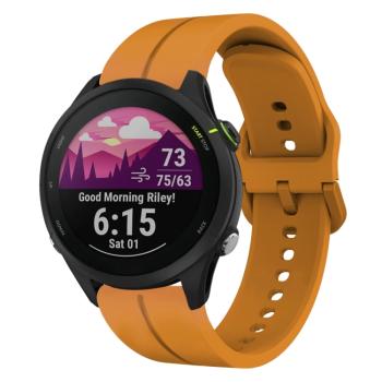 SILICONE Vymeniteľný remienok pre Garmin Forerunner 255 Music žltý