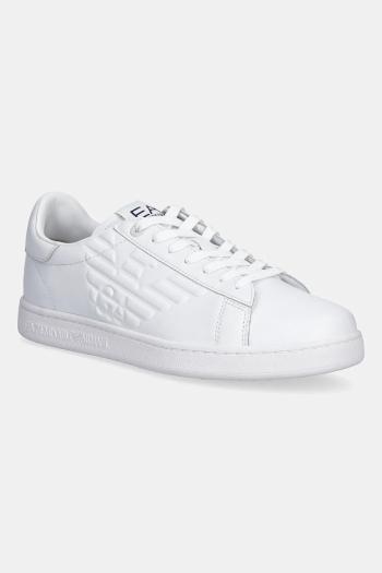 Kožené tenisky EA7 Emporio Armani biela farba, AF10848.7X000331