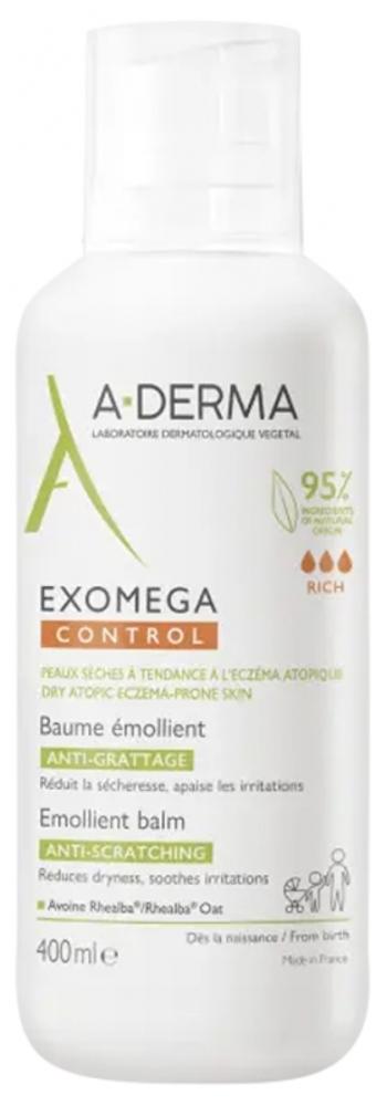 A-DERMA Emolienčný balzam pre suchú pokožku so sklonom k atopickému ekzému Exomega Control (Emollient Balm) 400 ml