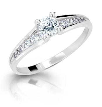 Cutie Diamonds Zásnubný prsteň z bieleho zlata s diamantmi DZ6822-2956-10-X-2 54 mm