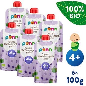 SALVEST Ponn BIO Jablko s čučoriedkami 6× 100 g (4740073075807)