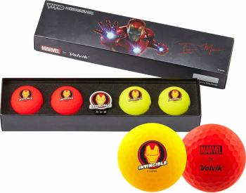 Volvik Vivid Marvel 2.0 4 Pack Iron Man Golfové lopty