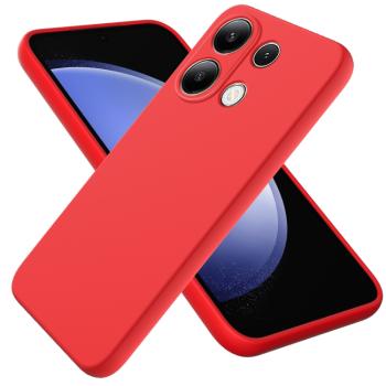 RUBBER Ochranný kryt pre Xiaomi Redmi Note 13 Pro / Poco M6 Pro červený