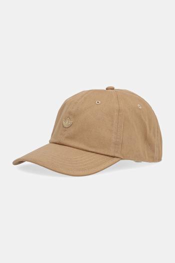 Bavlnená šiltovka adidas Originals hnedá farba, jednofarebná, JN7135