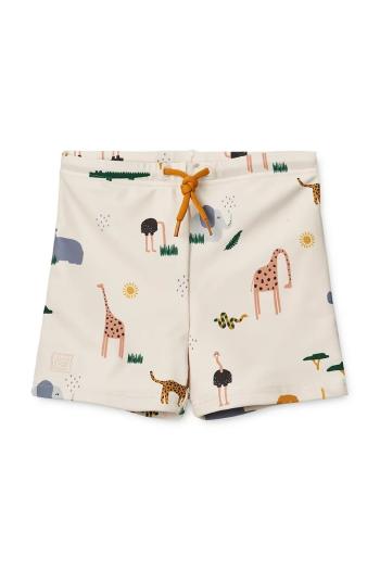 Detské plavkové šortky Liewood Otto Printed Swim Pants béžová farba, LW19986