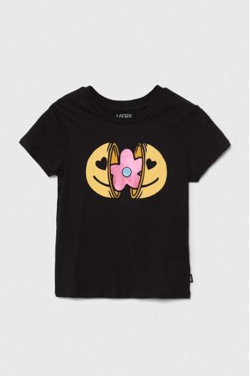 Detské bavlnené tričko Vans Inner Child čierna farba, VN000JAKBLK1