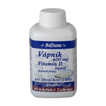 MedPharma VÁPNIK 600 mg + Vitamín D liq.