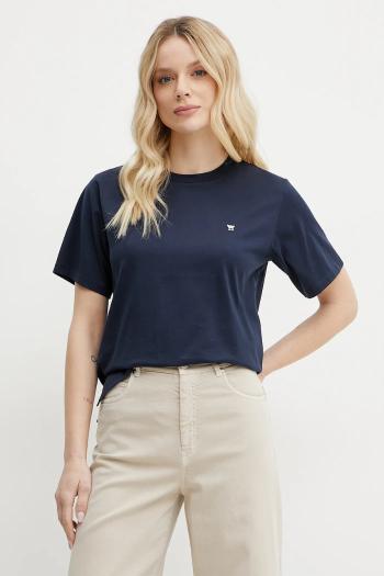 Bavlnené tričko Weekend Max Mara dámske, tmavomodrá farba, 2515971031600