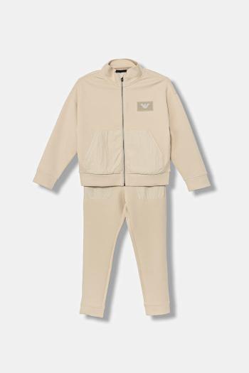 Detská tepláková súprava Emporio Armani béžová farba, EB000794 AF10126