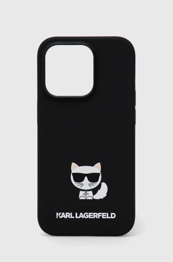 Puzdro na mobil Karl Lagerfeld iPhone 14 Pro 6,1'' čierna farba