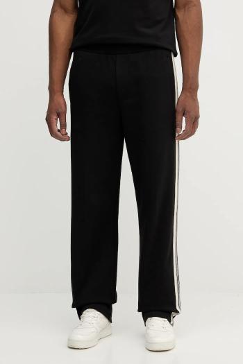 Tepláky Emporio Armani čierna farba, s nášivkou, EM002873 AF13488