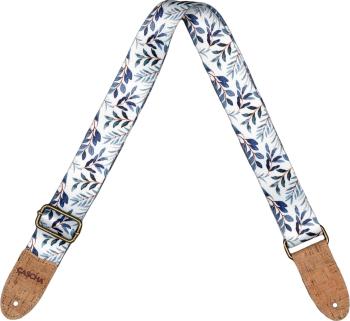 Cascha CGS-VC3 Vegan Cork Gitarový pás Blue Twigs