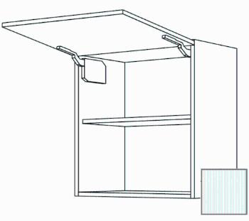 Kuchynská skrinka horní Naturel Erika24 výklopná 60x72x35 cm bílá lesk 450.WM601