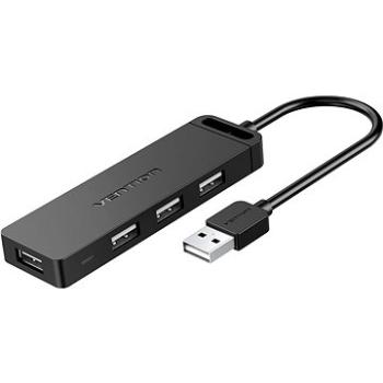 Vention 4-Port USB 2.0 Hub with Power Supply 0,15 m Black (CHMBB)