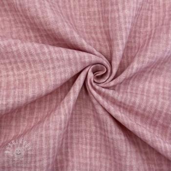 Dvojitá gázovina/mušelín Vintage old pink