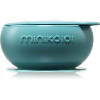 Minikoioi Bowl Aqua Green silikónová miska s prísavkou 1 ks