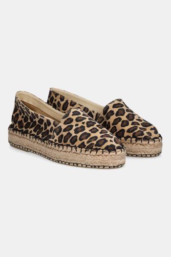 Semišové espadrilky Answear.LAB hnedá farba, na platforme