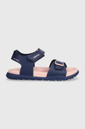 Detské sandále Geox SANDAL FUSBETTO tmavomodrá farba
