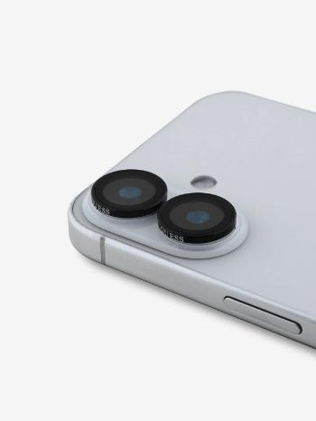 Guess Metal Ochrana Čoček pro iPhone 16/16 Plus Black Telefontok Lila